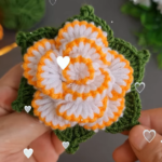 Beautiful crochet rose flower tutorial