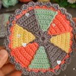How to make crochet flower coaster pattern