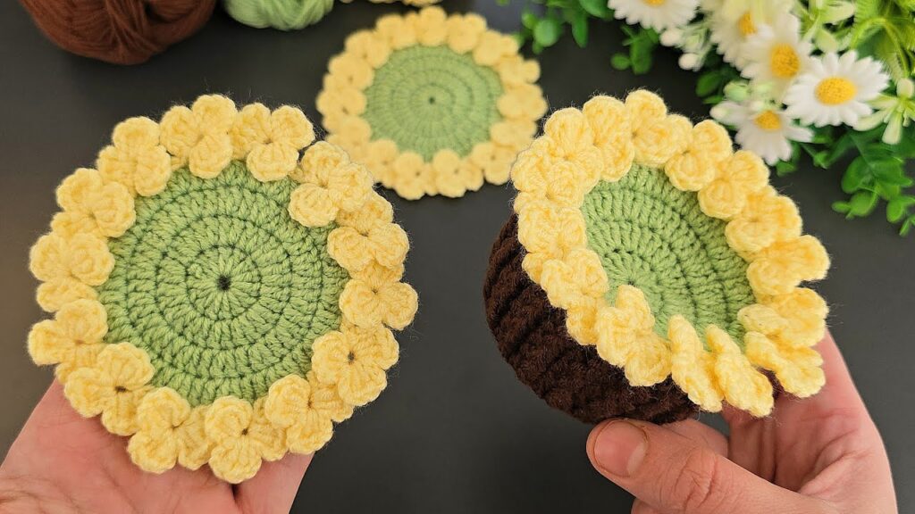 How To Crochet Flower Basket Pattern