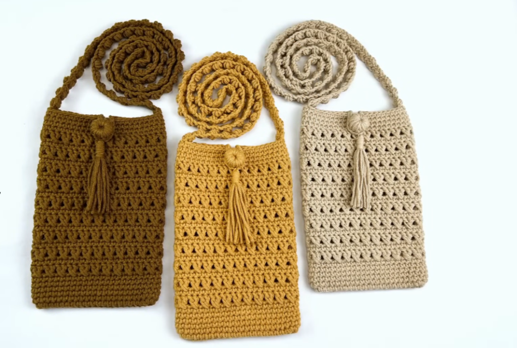 How to Crochet Phone Bag Pattern