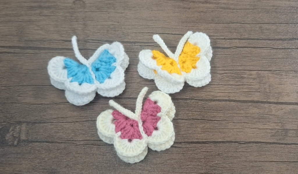 How to Create a Beautiful Crochet Butterfly step by step