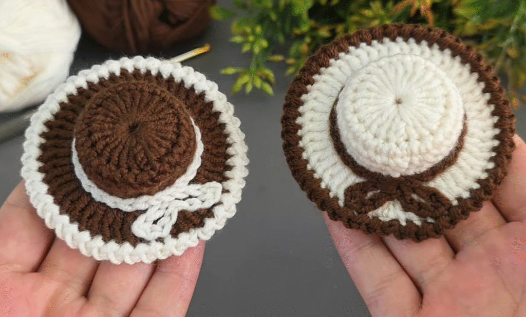 Easy crochet mini hat tutorial