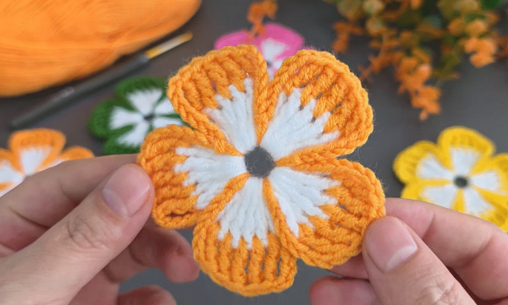 How to crochet flower pattern