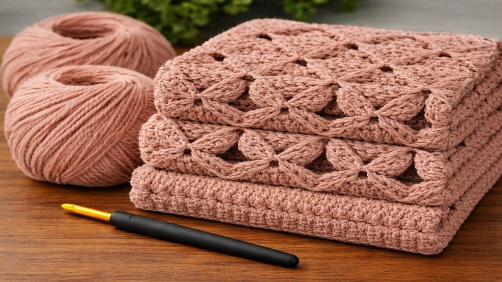 Step by step to make Crochet Blanket